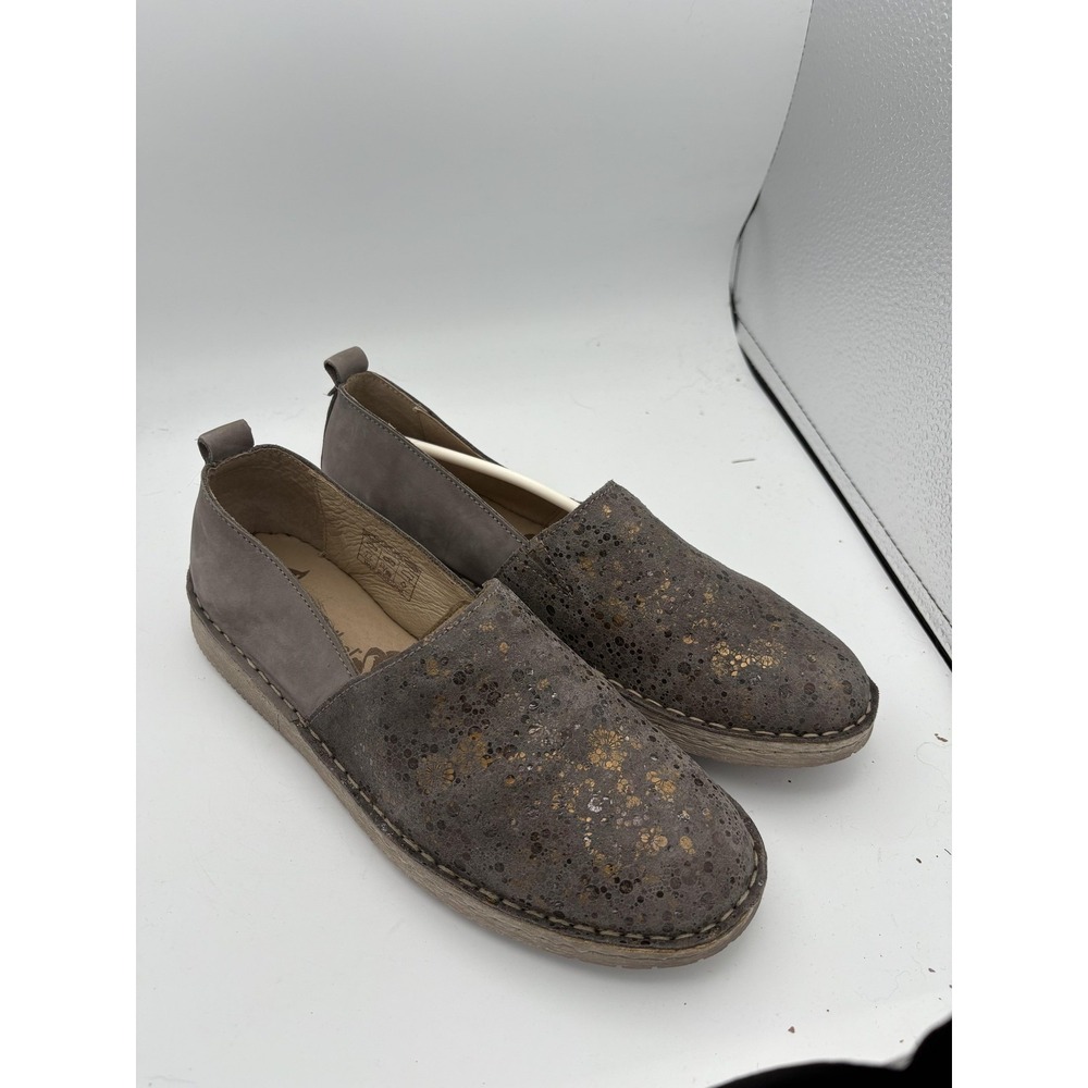 Josef Seibel Shoes Womens Size 9 Gray Leather‎ Slip On Flats Comfort Walking